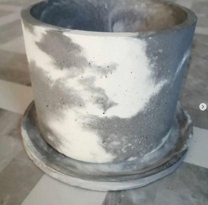 Vaso in Cemento & Sottovaso