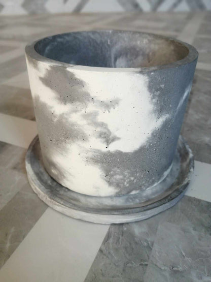 Vaso in Cemento & Sottovaso