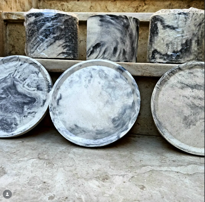Vaso in Cemento & Sottovaso